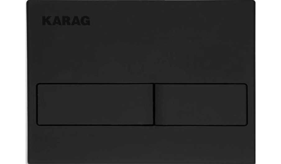 Бутон за вградено тоалетно казанче Karag Carina C226-020 Черен Мат