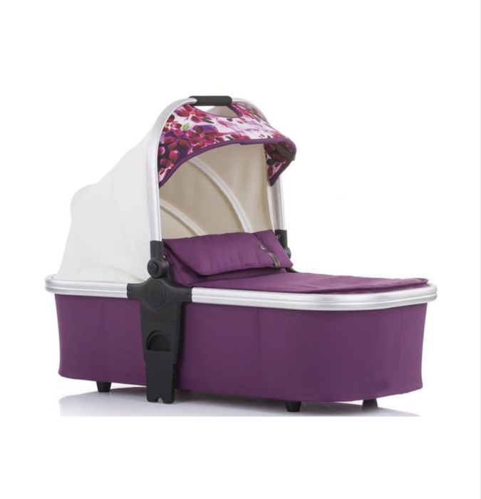 Комбинирана бебешка количка 3 в 1 Chipolino - Emotion, бяла с цветя