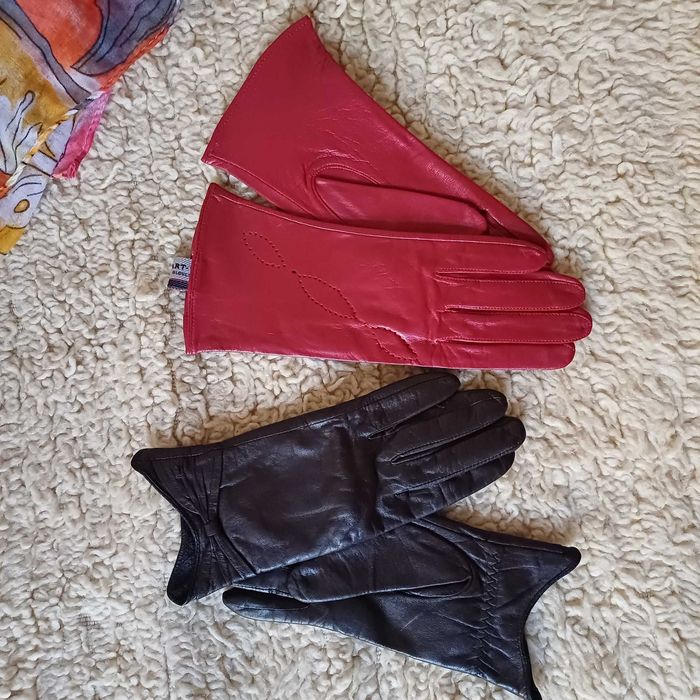 Естествена кожа ръкавици