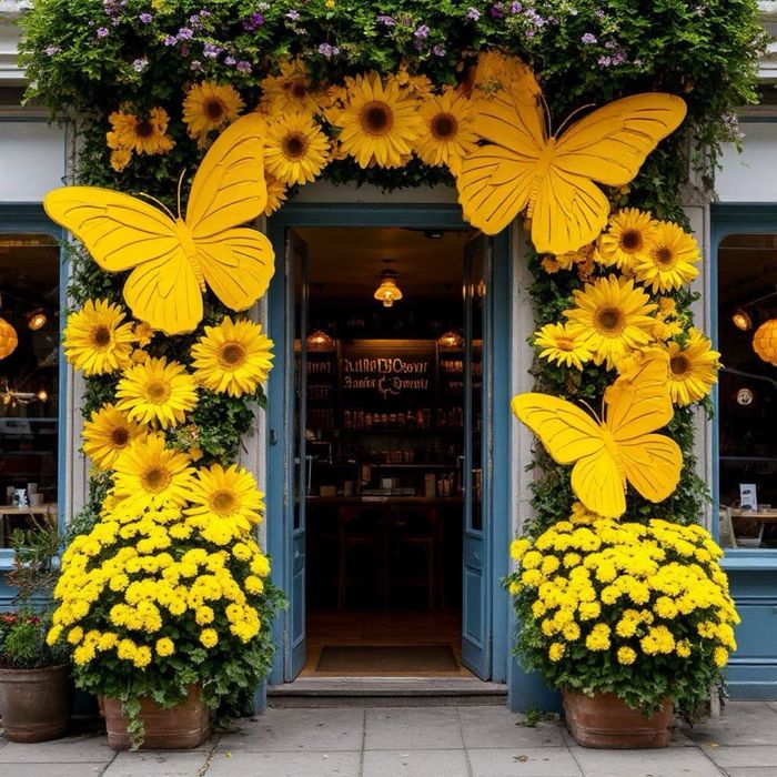 Оформления фасада арки декарации