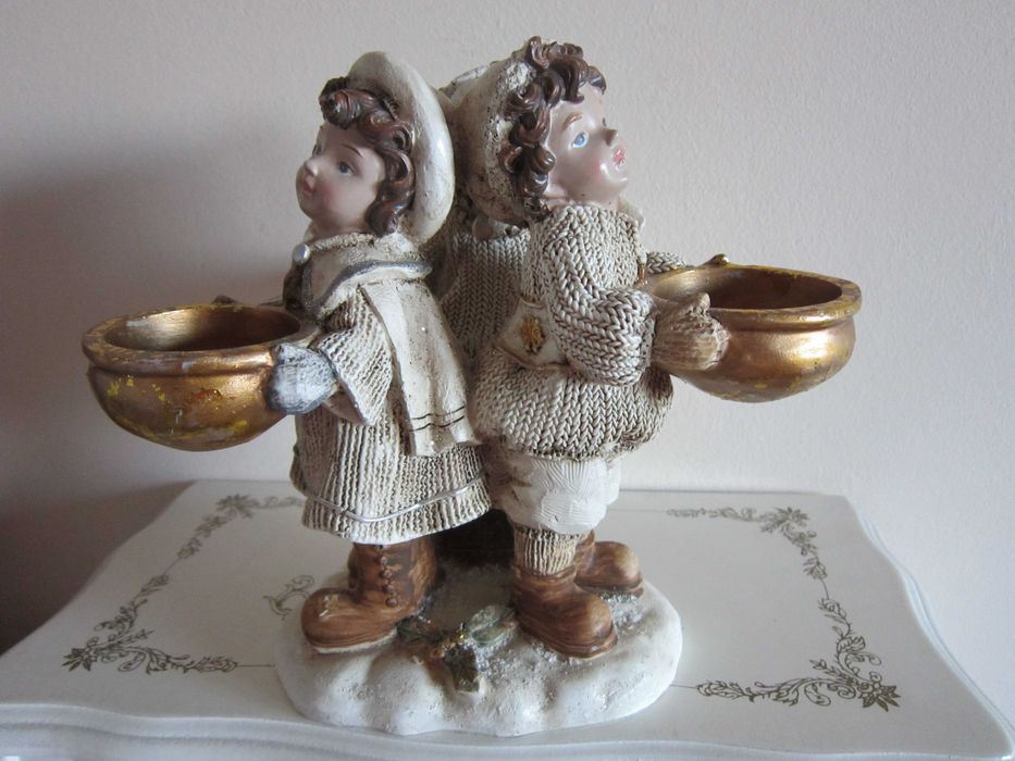 cadou Craciun decoratiune Colindatori vintage Germany 1990