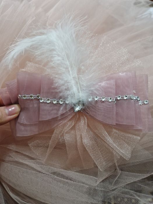 Розовое платье детское