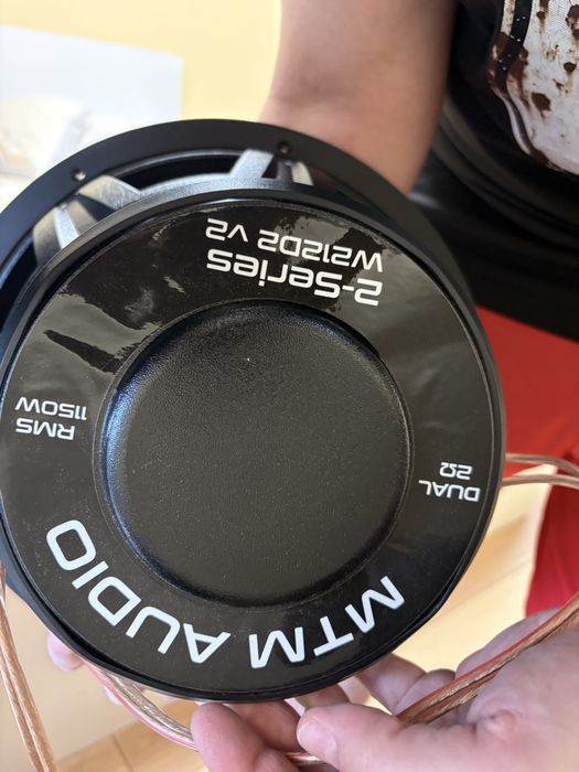 MTM Audio 2-Series W212D2 v2, 12”, 1150 W RMS, Dual 2 Ω. + готова кутия.