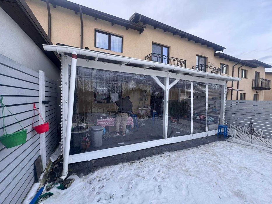 Folie terase si foisoare, transparenta, Cristal premium, 0,8 terasa