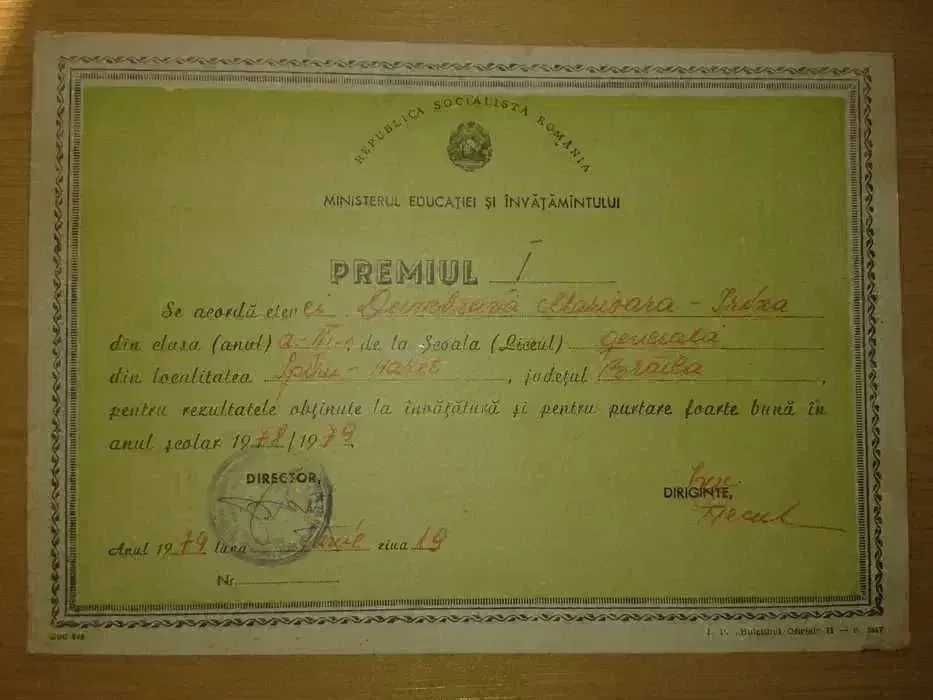 Lot Diplome acordate pionierilor perioada comunista