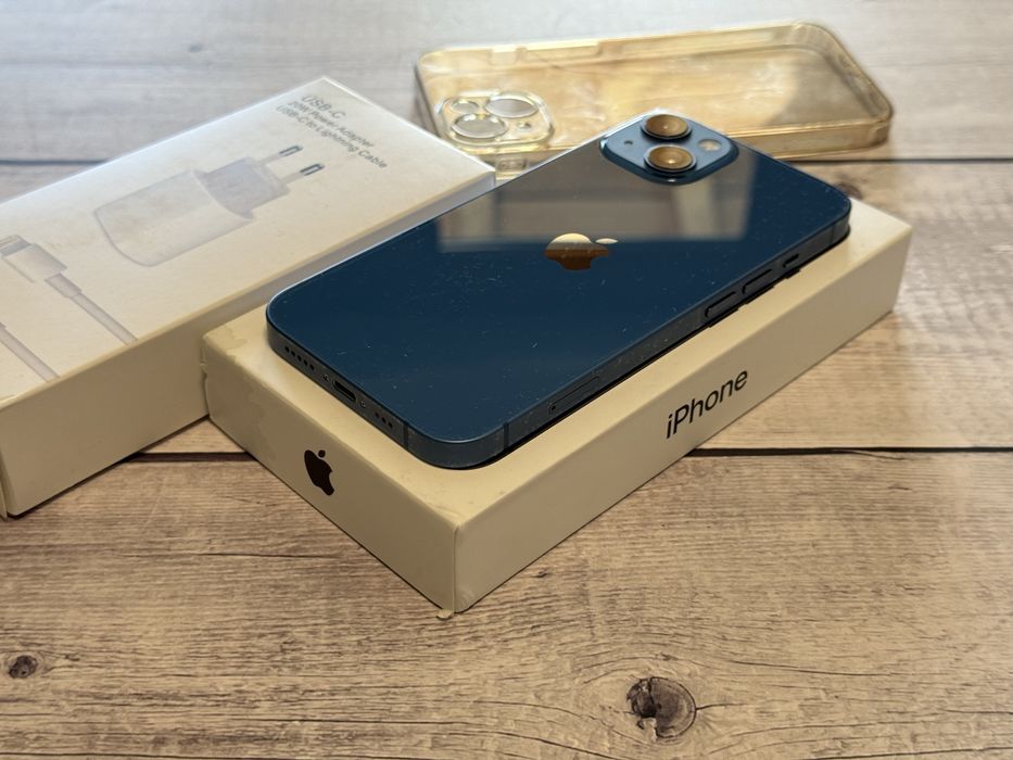 iPhone 13 - blue, 88% baterie, accesorii complete