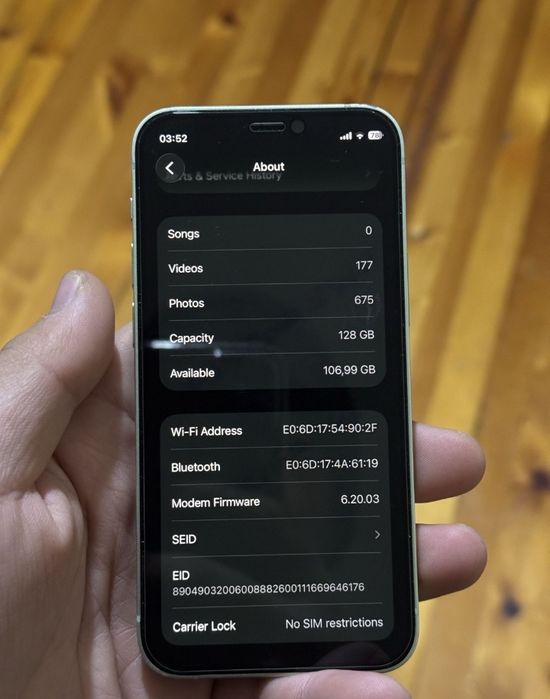 Iphone 12 mini 128gb sotilvoti