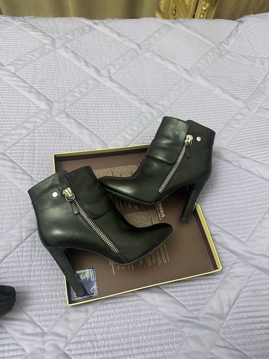 Ботинки натур кожа, в подарок зим сапоги