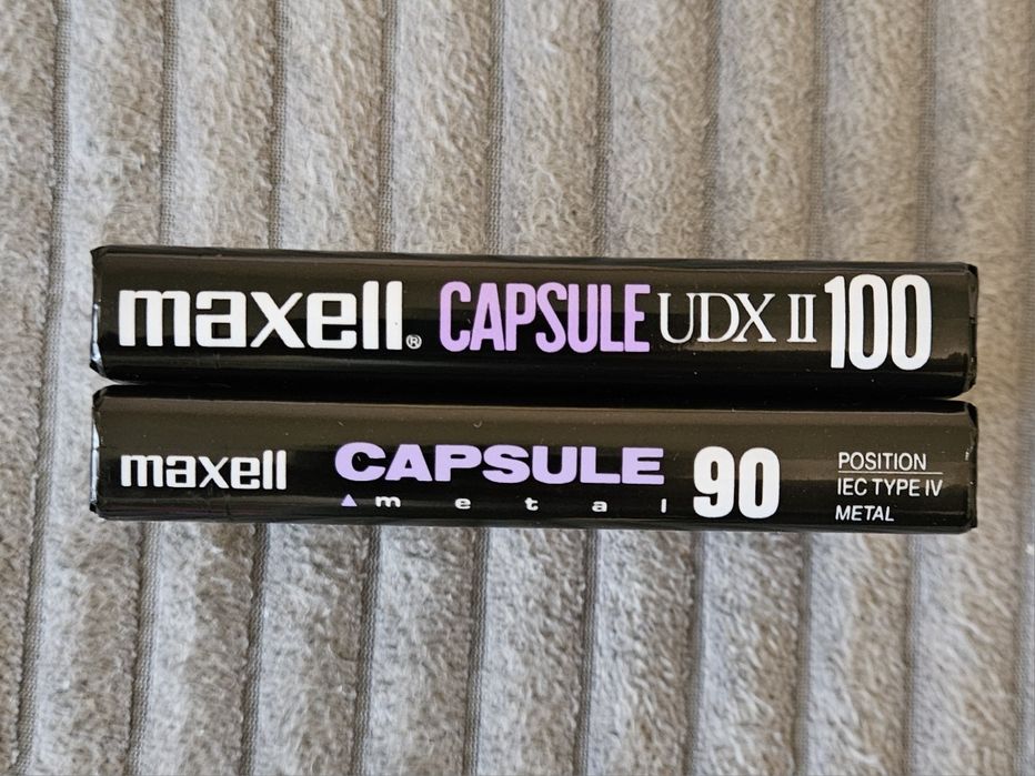 2 Casete Audio Maxell Capsule Metal + Chrome Japan 1992