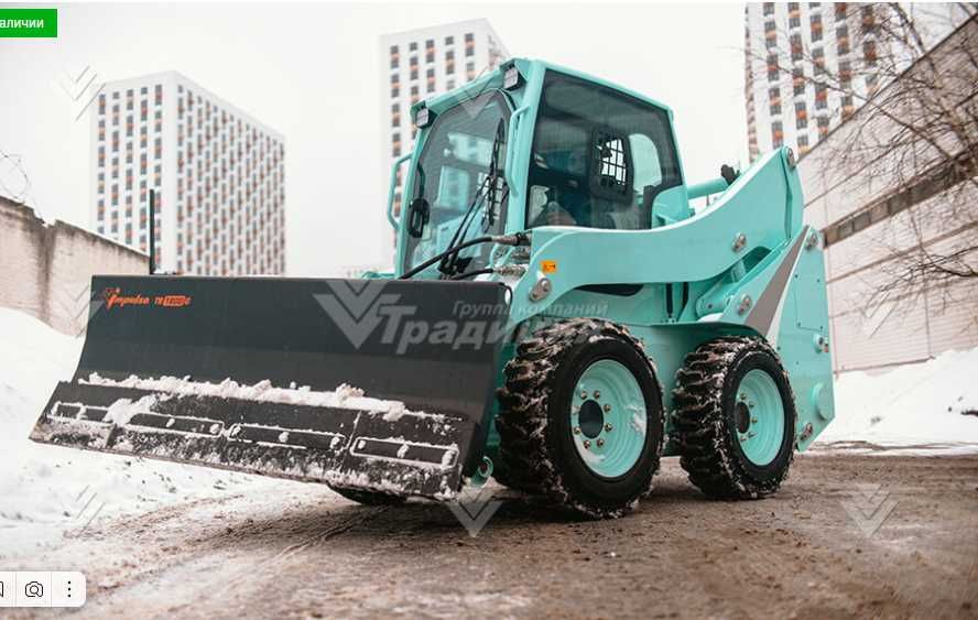 Отвал для снега на мини-погрузчик