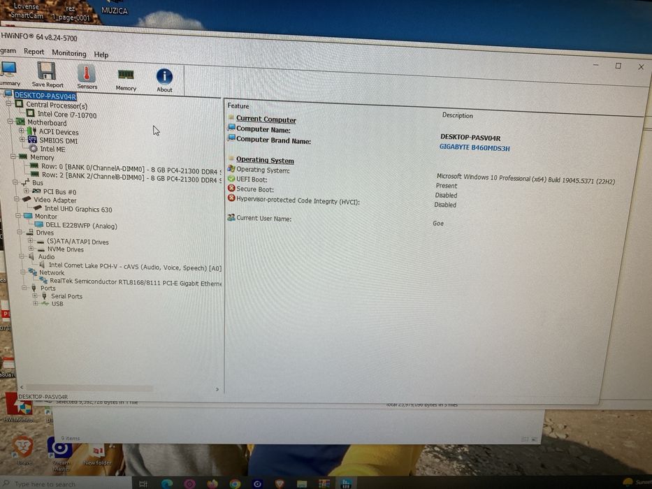 Pc , Calculator complet intel core i7 10700 si Laptop Lenovo i5-7200U