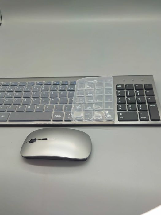 Ултра тънък 2.4G безжичен комплект клавиатура + мишка,TopMate- тиха!