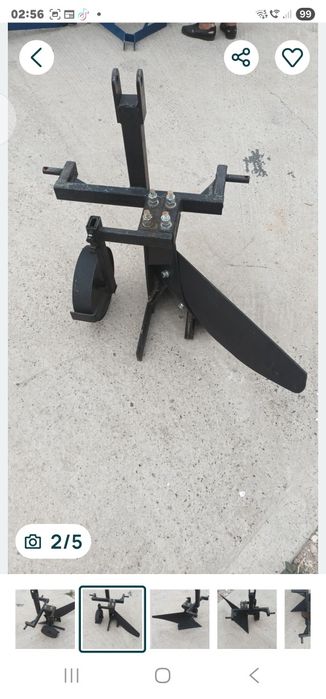 plug una brazda cormoana trupita pentru tractor mic 12 - 18 cp