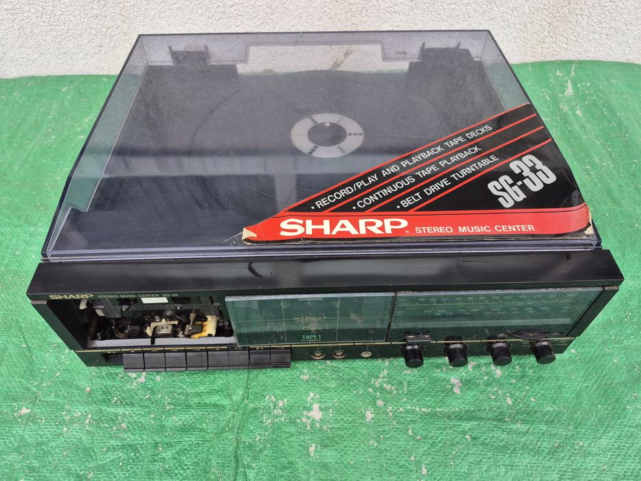 SHARP STEREO MUZIC CENTER model no . SH 33 H (BK) made in Taiwan