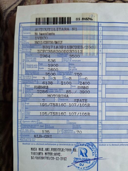 Iveco Daily 2.3 Diesel