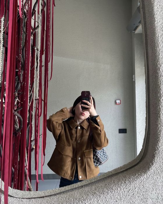 Куртка из искусственной замши pull&bear