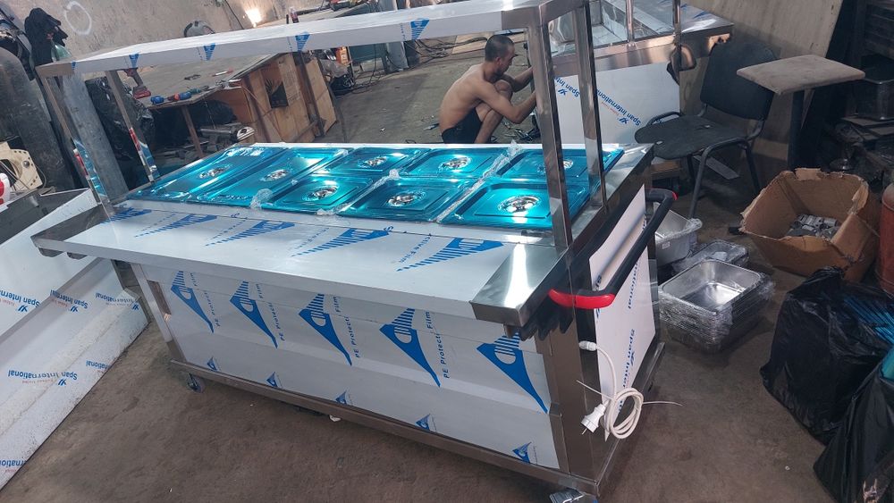 Линия раздачи из нержавейки