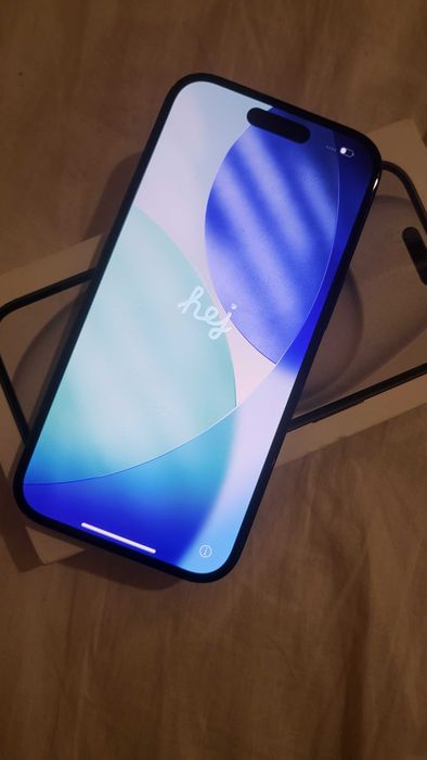Telefon mobil  iphone 15 negru stare foarte bună