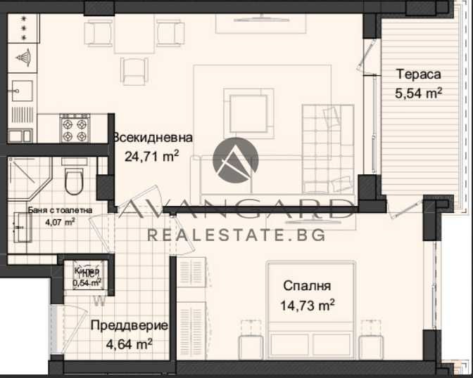 оф.10299 2-стаен Кършияка/Гагарин