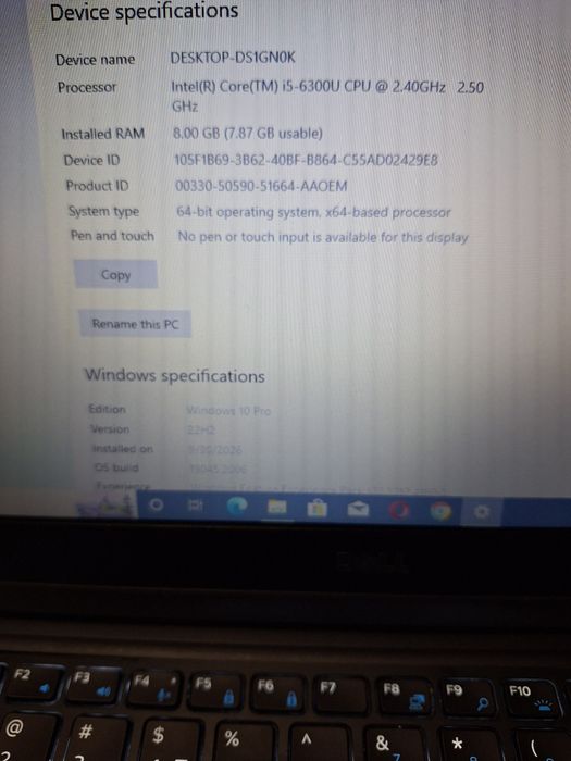 Laptop dell Latitude  5480  Intel corei5 ddr4 perfect functional