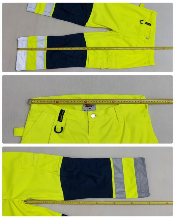 Pantaloni Fristads Kansas Cordura verde neon de înaltă vizibilitate 48