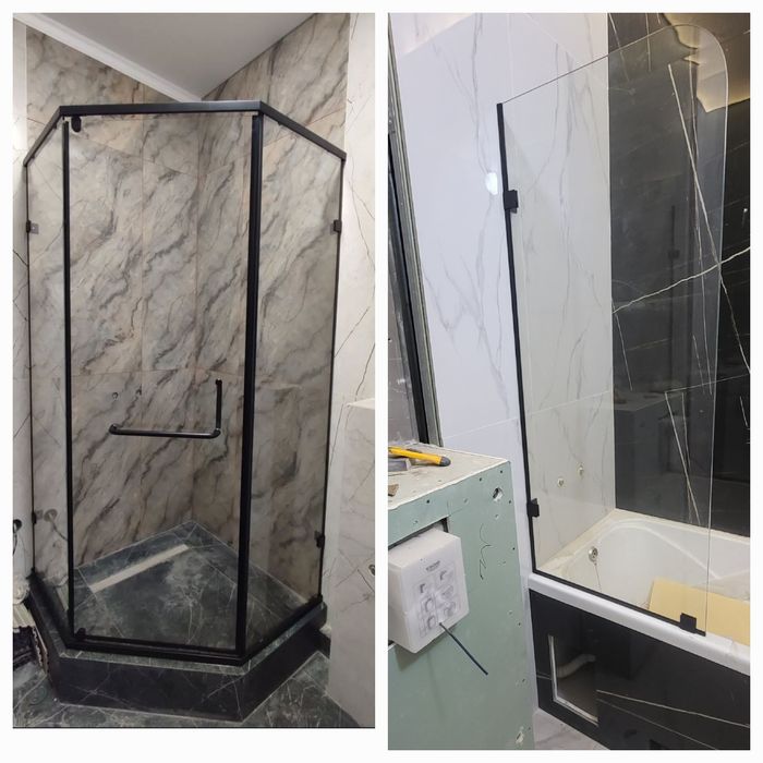 Душ кабина, шторка на ванну