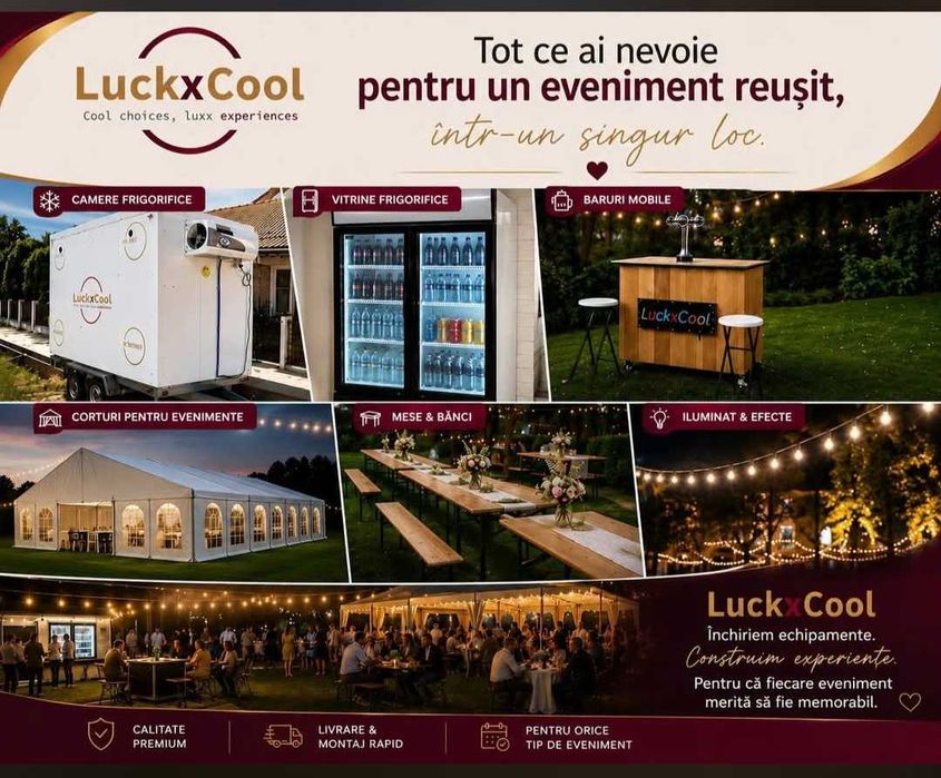 Cub frigorific/frigidere/corturi/boxa frigorifica pentru nunti sau evenimente
