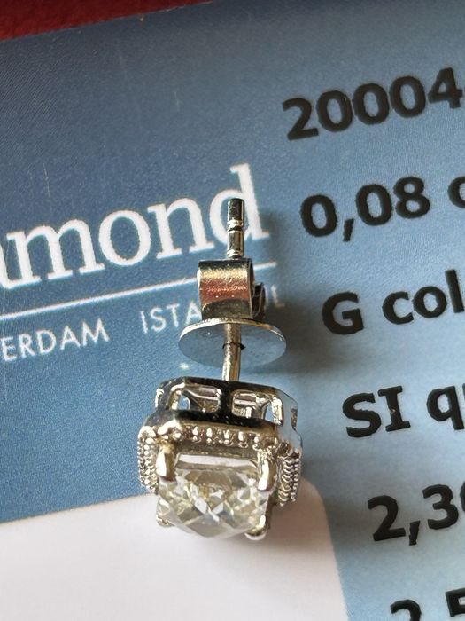 Златни обеци с топаз и диаманти на Blu diamond