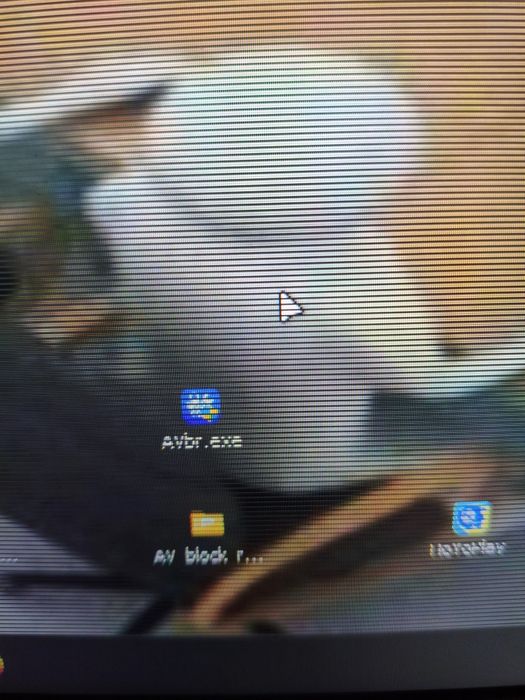 Монитор SANC с рябящей матрицей