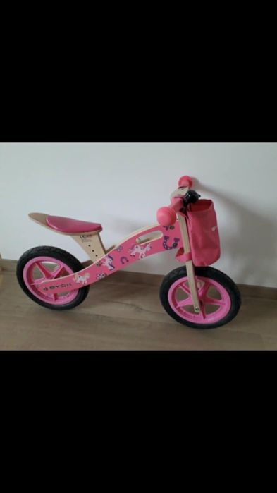 Bicicleta lemn fara pedale