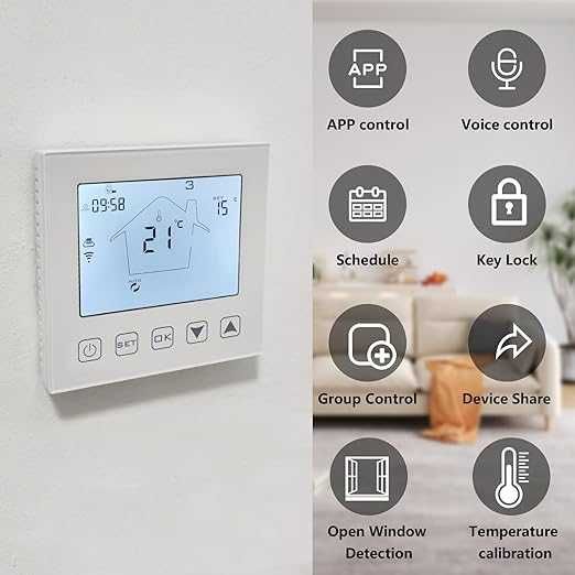 Termostat Inteligent WiFi incalzire in pardoseala/calorifer/boiler