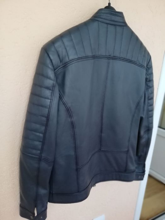 Geaca piele bărbați Natural Leather M