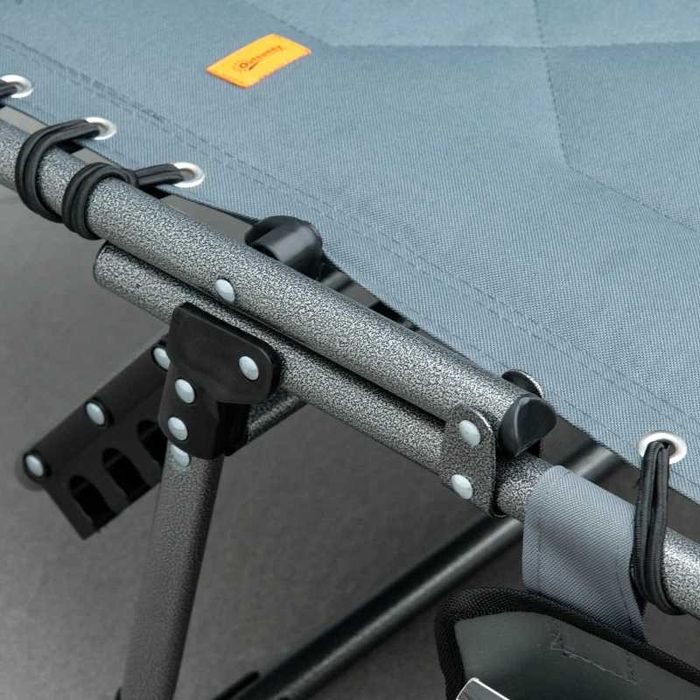 Outsunny Сгъваем градински шезлонг с възглавница, 5-степенна облегалка