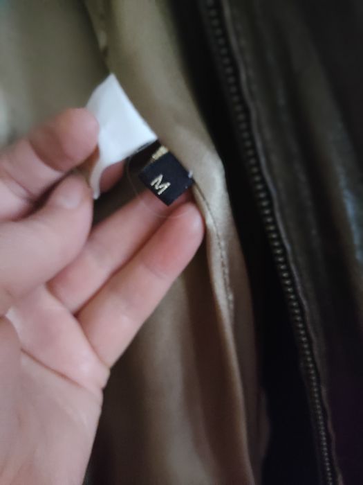 Кожаный женский плащ