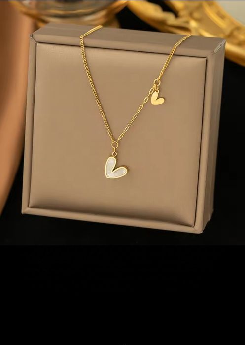 Златно колие, гривна и обеци от медицинска стомана +ПОДАРЪК подаръчн