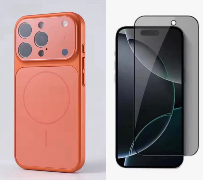 Husa MagsLens si Folie Sticla Privacy - Iphone 16/16 PRO/16 PRO MAX