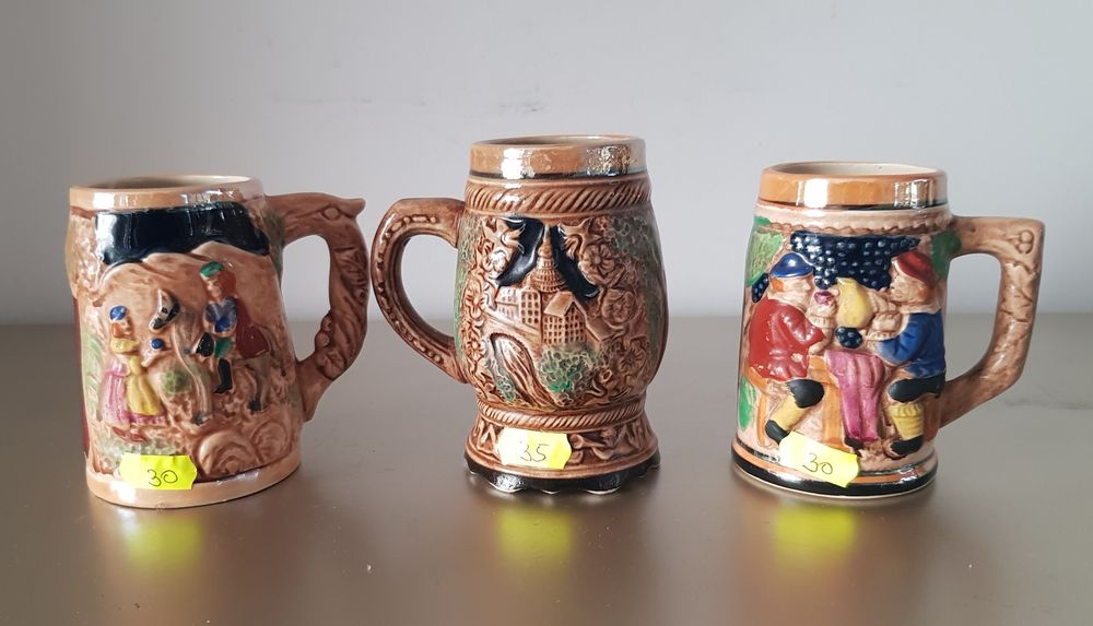 Halbe vechi din ceramică  glazurata