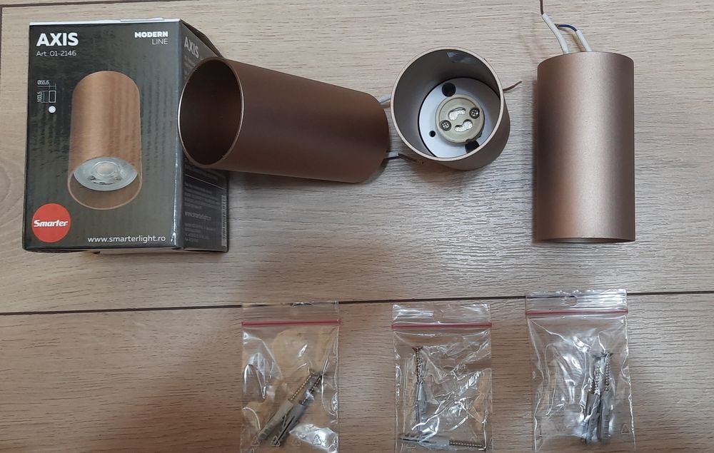 Spot aparent Axis pentru interior H10.35cm,cupru mat,GU10,230V,max 35w