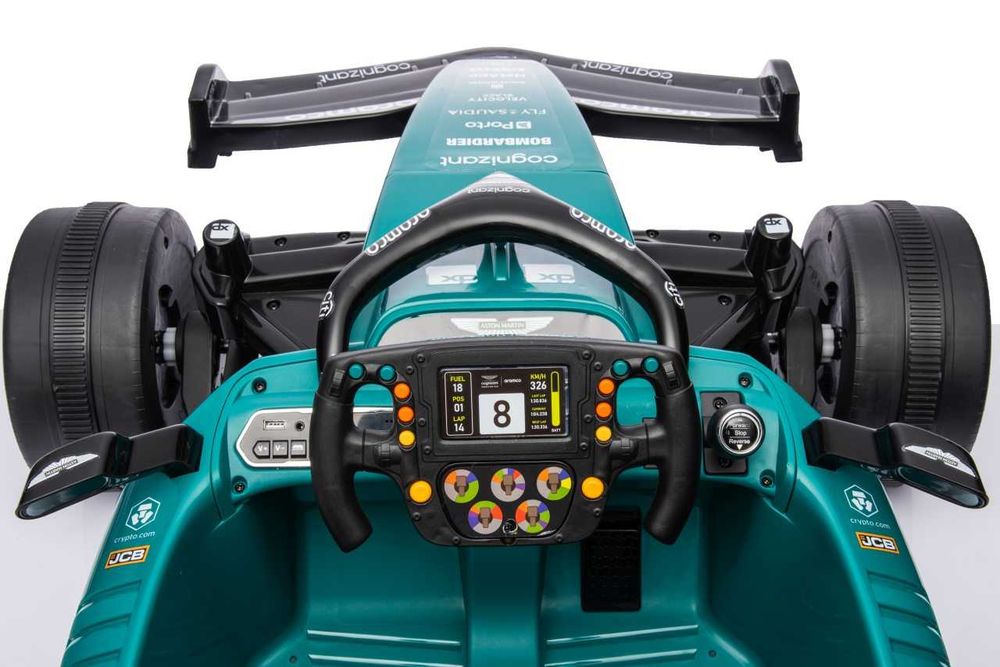 Лицензиран Акумулаторен Детски Булид F1 Aston Martin Cognizant Aramco