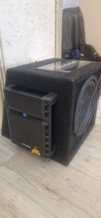 Продам саб. Alpine SBG-1044 + моноблок Alpine m320