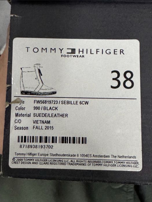 Tommy Hilfiger обувь