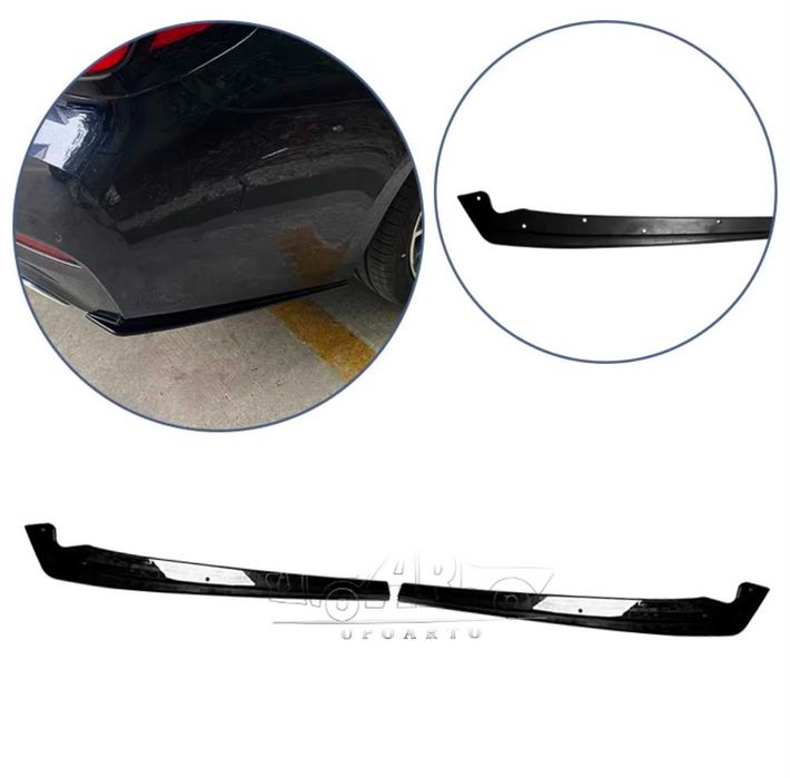 Extensii Splitere Prelungiri Bara Spate BMW G30 G31 M5 F90, Negru Lucios