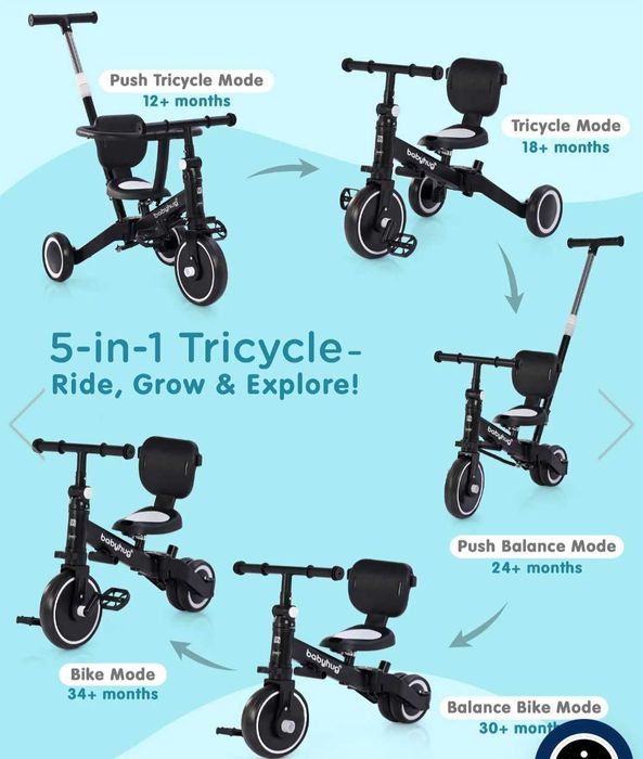 Tricicleta KLARA TOYS 5 IN 1