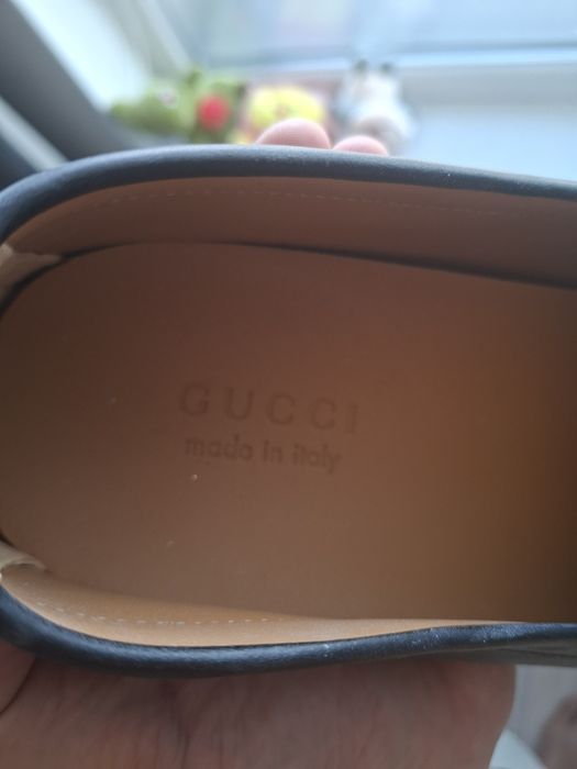 Кожанные мокасины Gucci