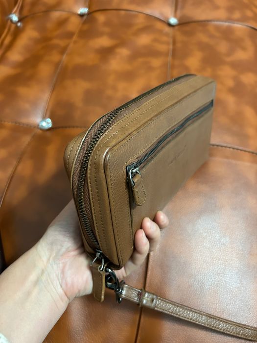 Барсетка кожаная для мужчин