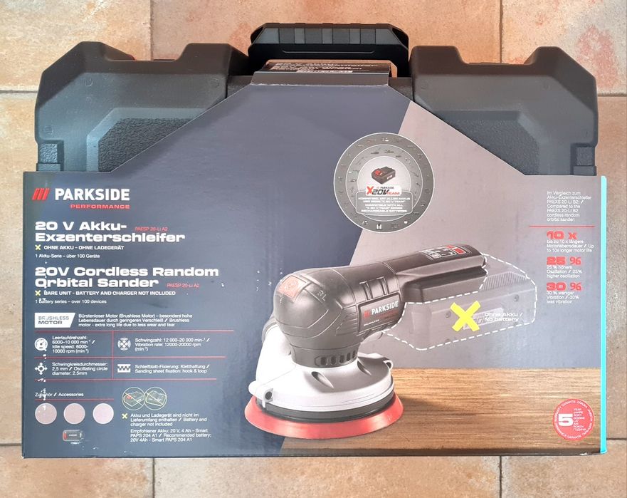 Parkside Импакт ¼" 12v 170N, Ексцентър шлайф 12/20v  125мм ротационни