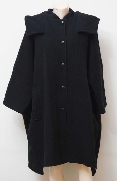 Palton Stella McCartney  Melton stil poncho cu gluga marimea 44