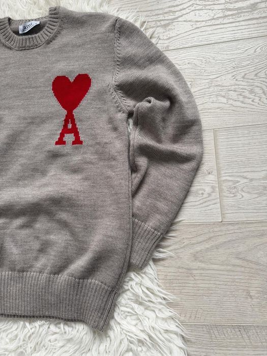 Pulover Ami, clasic, guler rotund