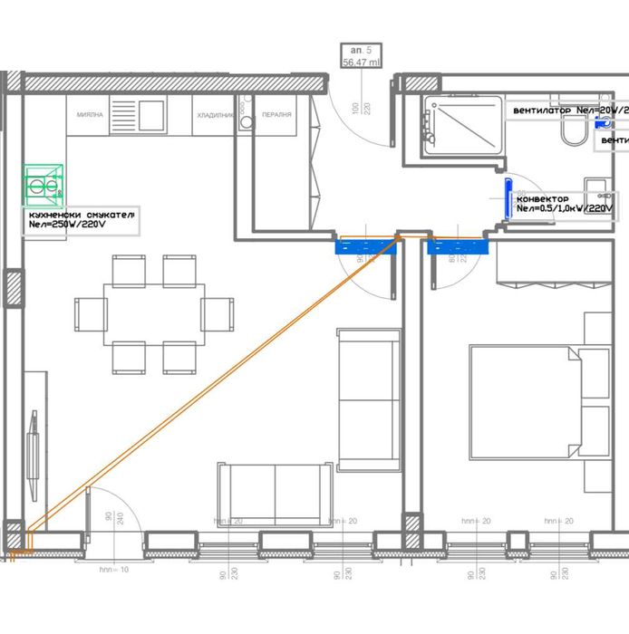 Продава се Двустаен апартамент в Карлово - 67 кв.м за 1453 €/кв.м - Снимка #22