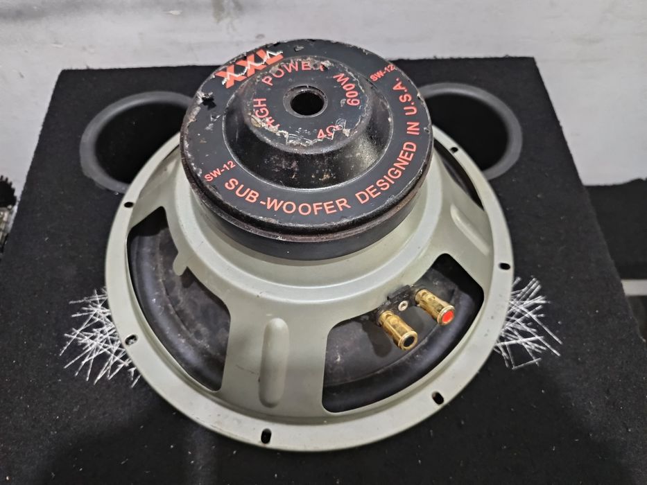 subwoofer auto xxl 12 inch bass audio masina 30 cm 600w